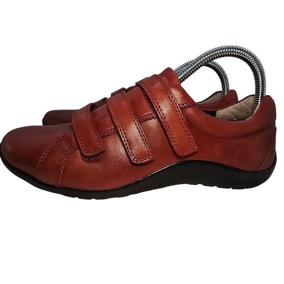 Womens Ross Hommerson Natasha Comfort Shoe Red Leather Size 8 M Excellent - Picture 3 of 8